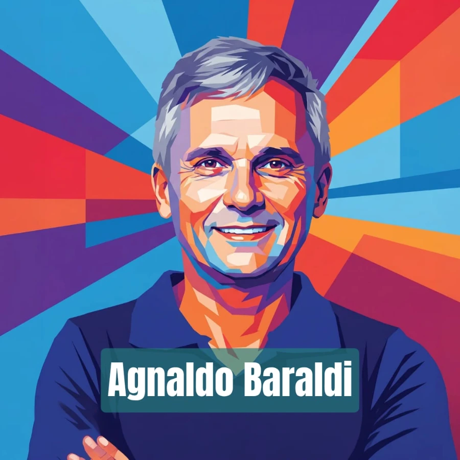 Retrato ilustrado de Agnaldo Baraldi Rodrigues